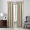 Threadmade Home Colette Faux Silk Blackout Window Curtain, Ivory - 52"W x 84"L